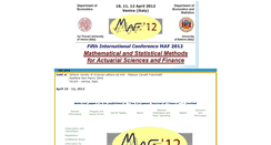 Desktop Screenshot of maf2012.unive.it