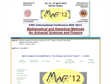 Tablet Screenshot of maf2012.unive.it